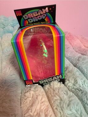 Needoh Dream Drop Pink Glitter Stress Ball